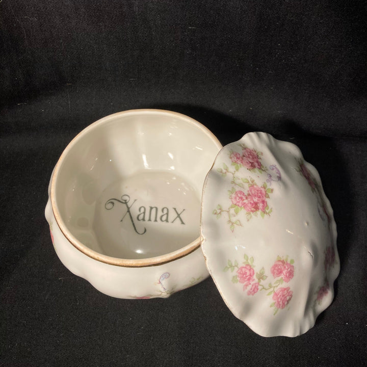 "Xanax", Unique Funny Upcycled Vintage Drug Stash box apothecary gift