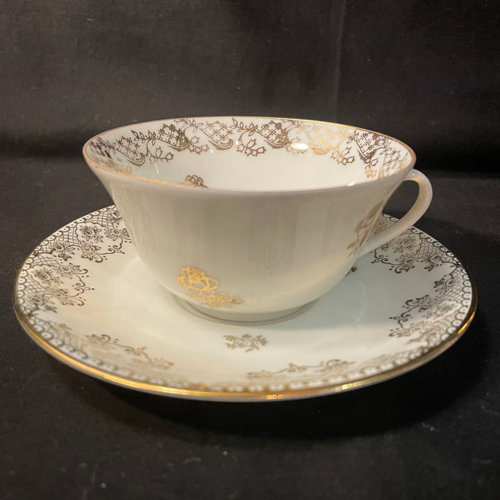 Service à café "Eau de pute", cadeau original et rigolo en porcelaine vintage française recyclée