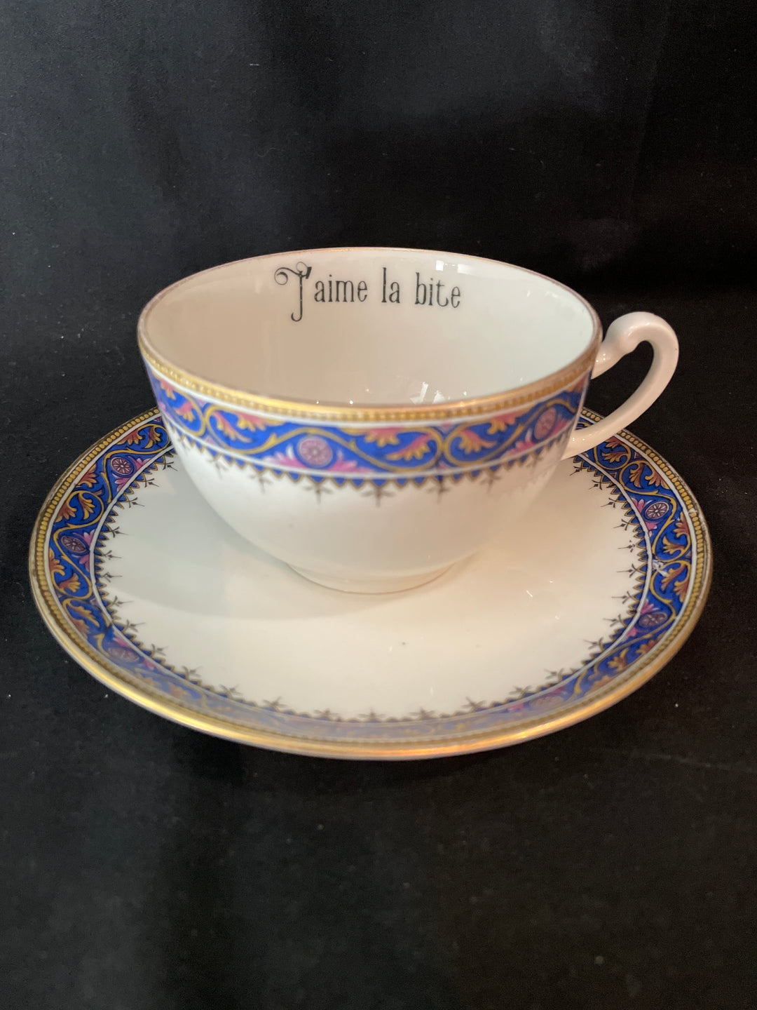 Bonjour Grognasse, Tasse à expresso vulgaire, tasse jurons recyclée drôle, vintage