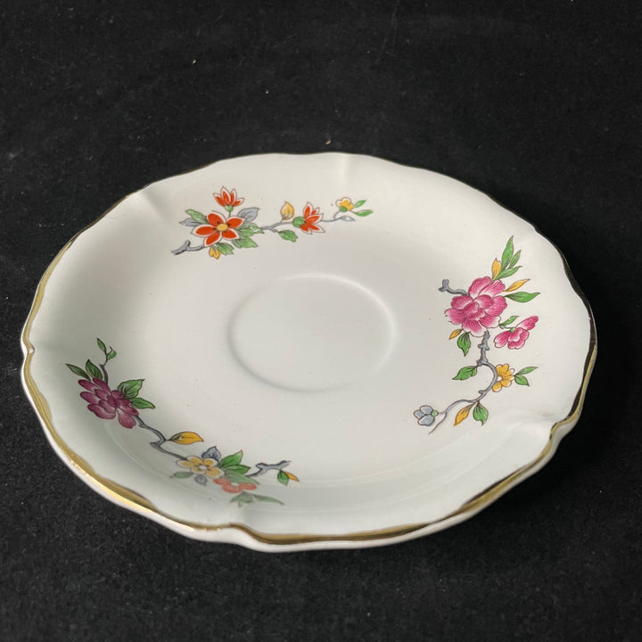 Vulgar espresso/ coffee cup, fuck off, vintage French porcelain gift, Durrant &amp; Dove
