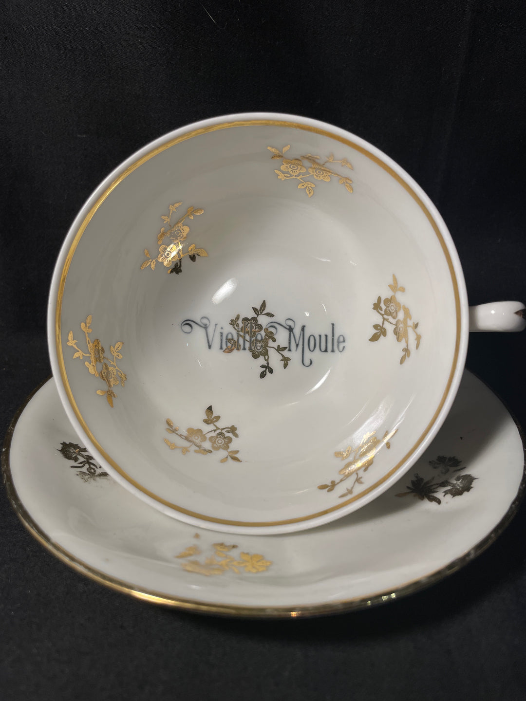 Vieille Moule, vulgar coffee / tea cup, funny upcycled tasse jurons, vintage gift, Durrant &amp; Dove