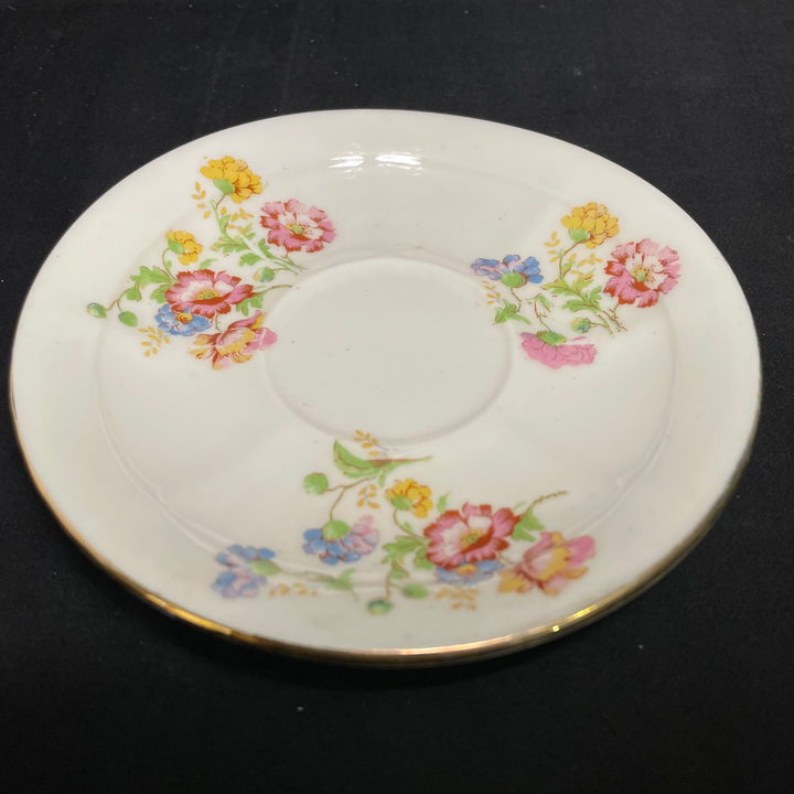 Bordille vulgar funny upcycled vintage unique porcelain cup and saucer