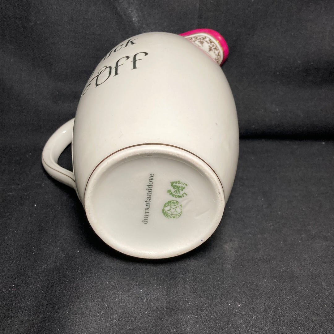 Service à café expresso "Va te faire foutre", Cadeau unique en porcelaine française vintage recyclée