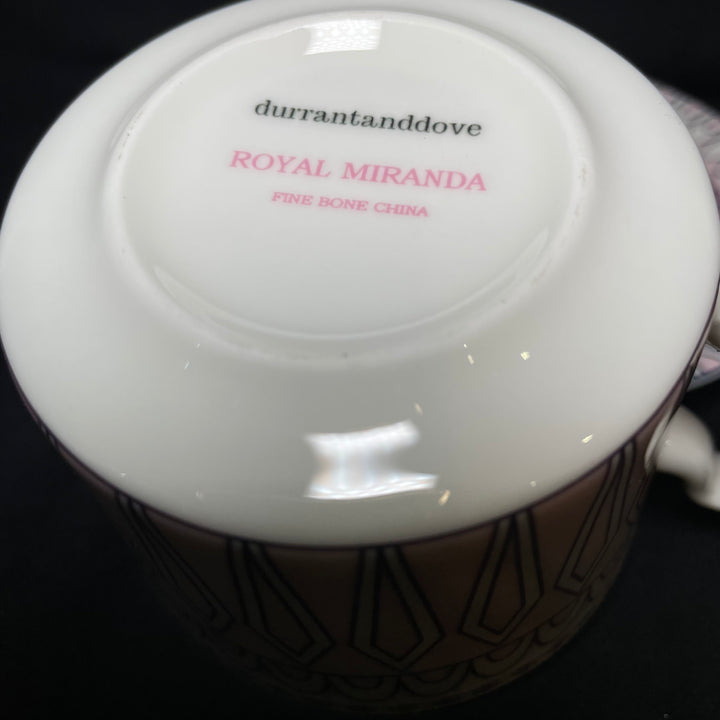 Va te faire foutre toi et tes sourcils, Tasse vulgaire, Cadeau en porcelaine vintage recyclée