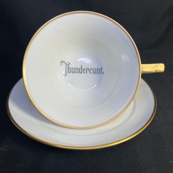 Thundercunt tasse de thé vulgaire, cadeau en porcelaine unique, vintage et amusant, recyclé