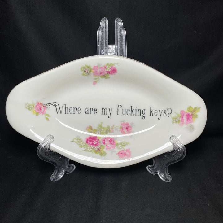 Funny Key Tray, Where are my Fucking Keys? Unique wedding housewarming gift