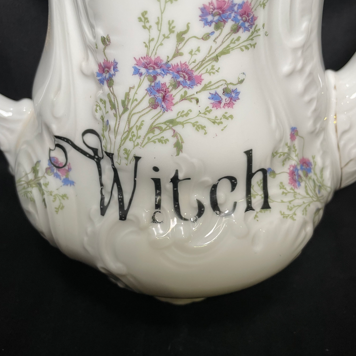 Vintage Teapot,Witch,Tea Lovers Unique Upcycled Teapot wedding alcohol gift