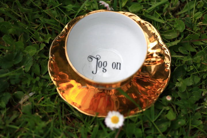 Funny Cup,Jog On,Vintage Upcycled Swear,break-up gift - lgbtq - thank you,next