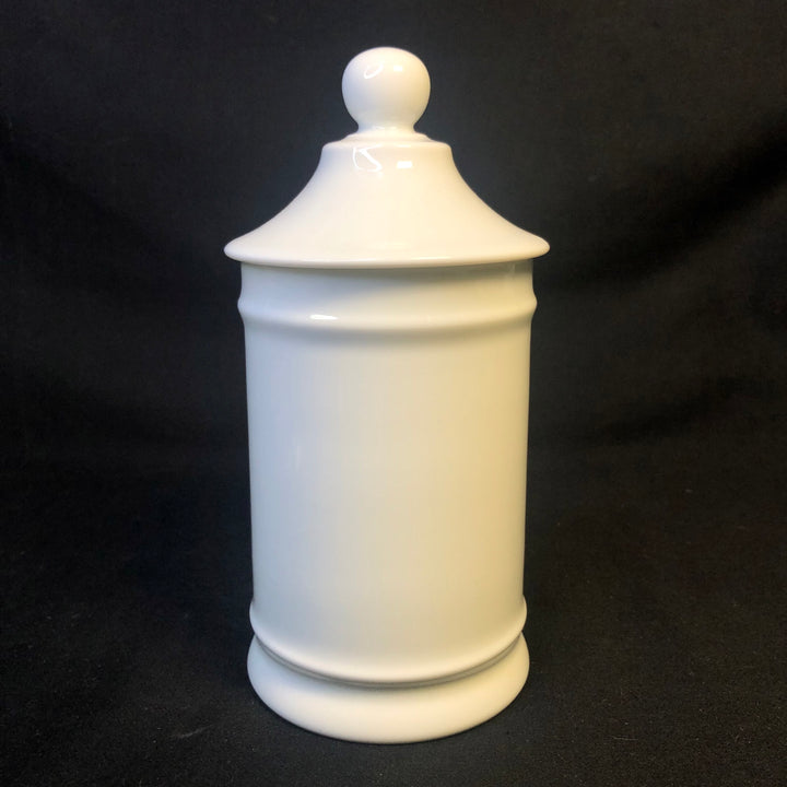 Opium vintage apothecary pharmacy jar, funny upcycled Limoges porcelai