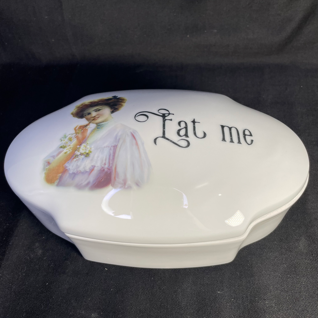 Eat me, Unique Funny Upcycled Vintage Drug Stash box apothecary gift