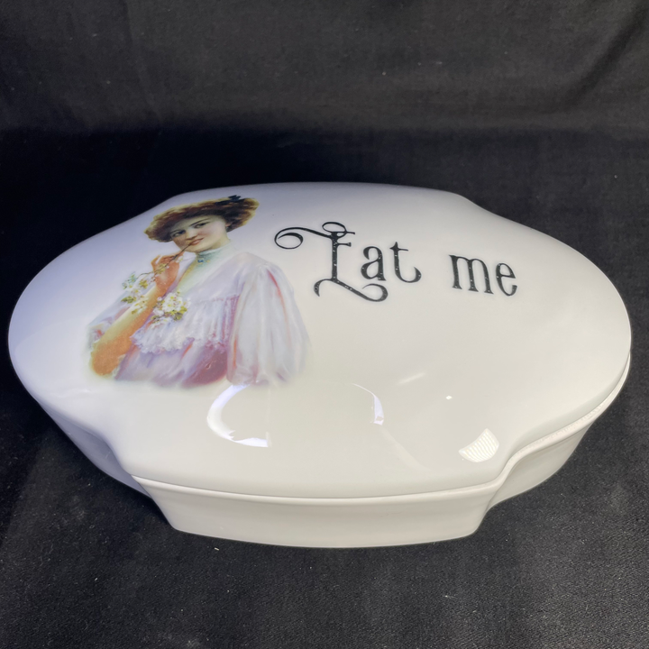 Eat me, Unique Funny Upcycled Vintage Drug Stash box apothecary gift