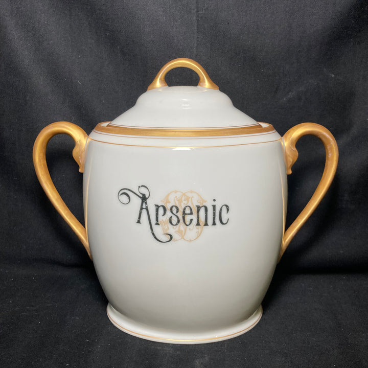 Arsenic, Sugar Pot,Unique Funny Upcycled Vintage Stash box Apothecary gift