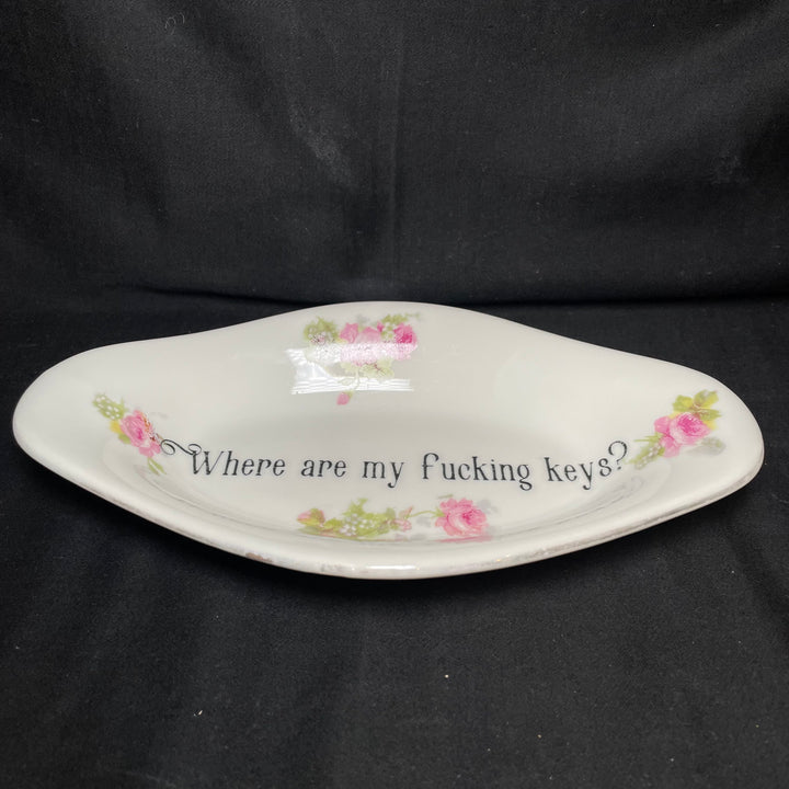 Funny Key Tray, Where are my Fucking Keys? Unique wedding housewarming gift