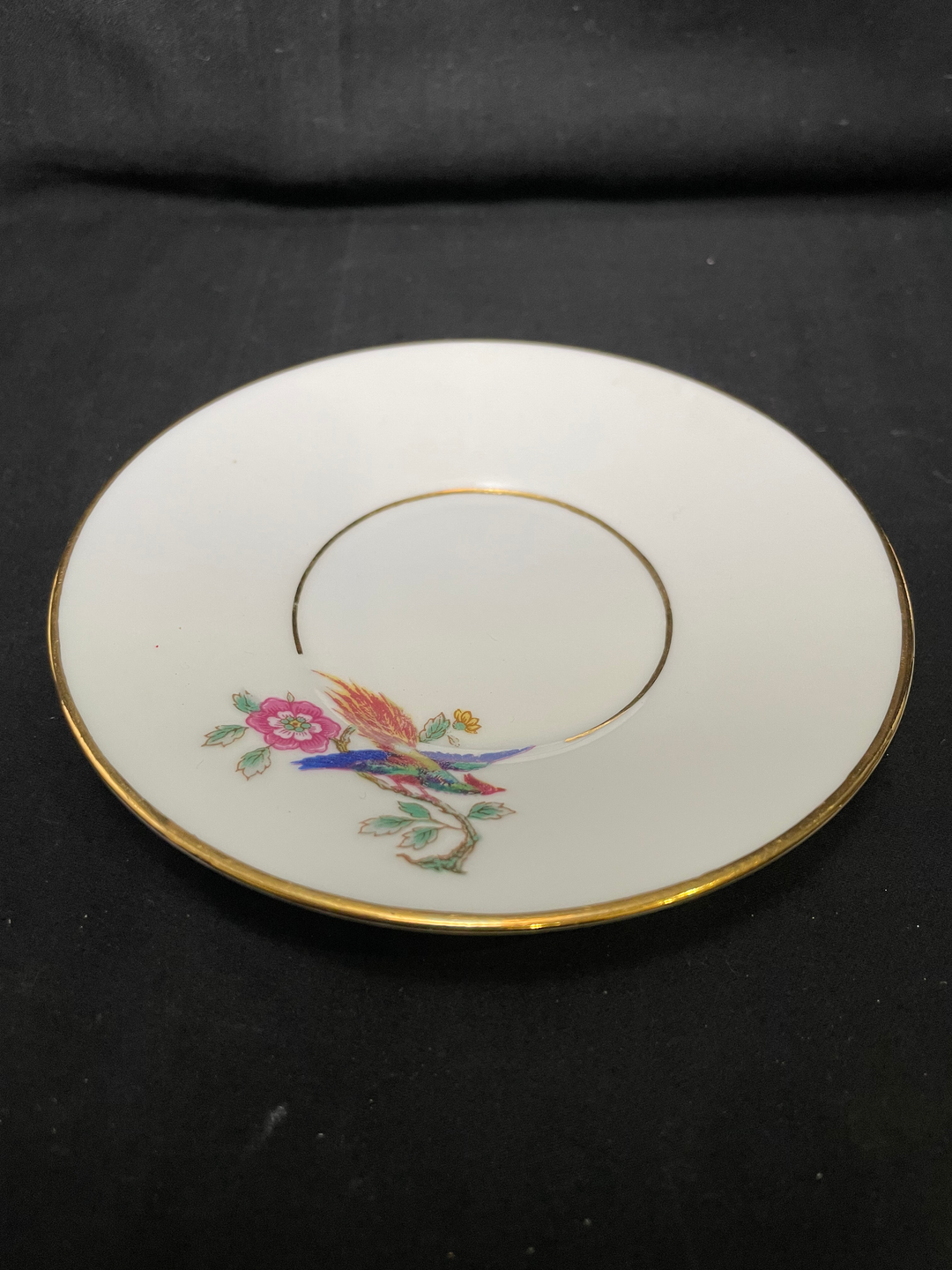 Two tea cups - Crache et Avale, Unique upcycled vintage french porcelain