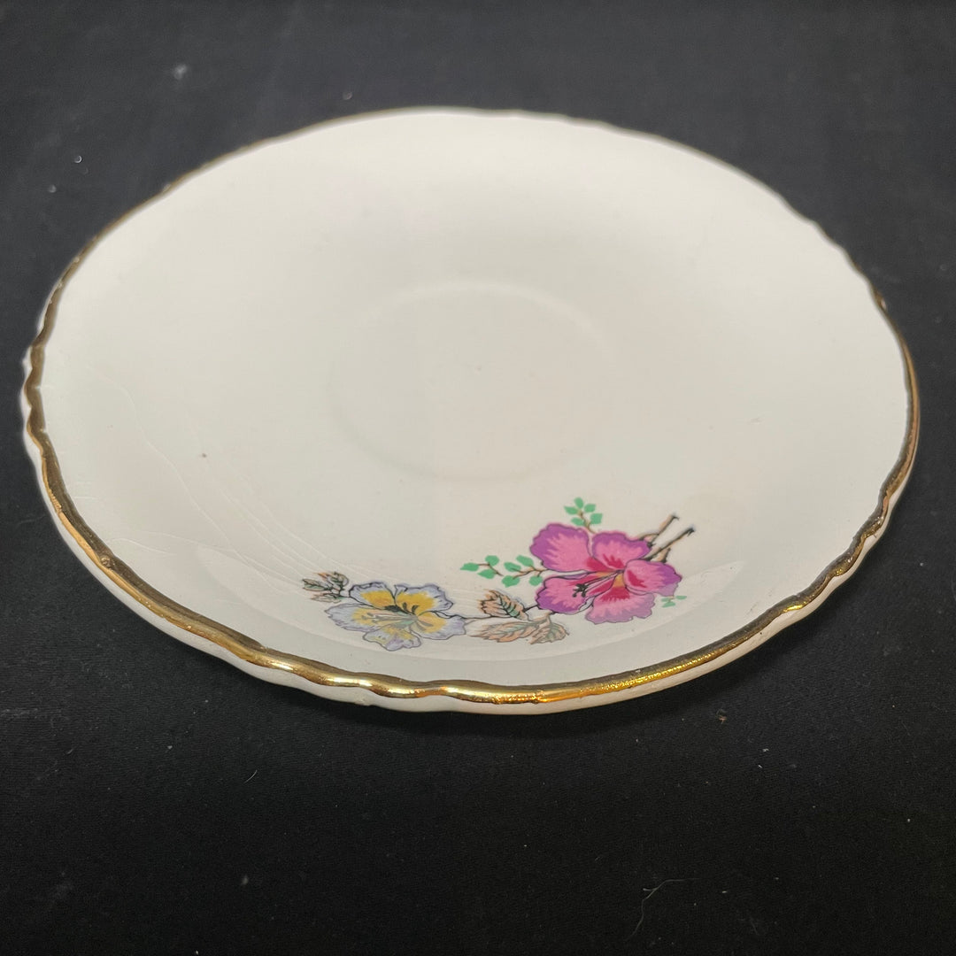 Coucou Catin vulgar tea / coffee cup upcycled vintage unique Limoges porcelaine