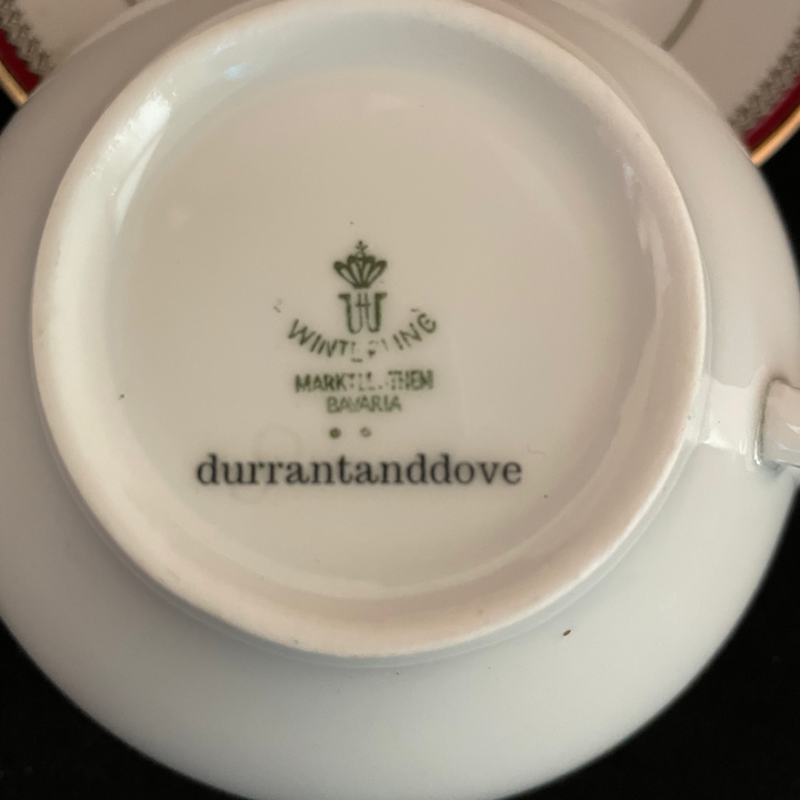 Fuck off set, Beautiful unique upcycled vintage French porcela