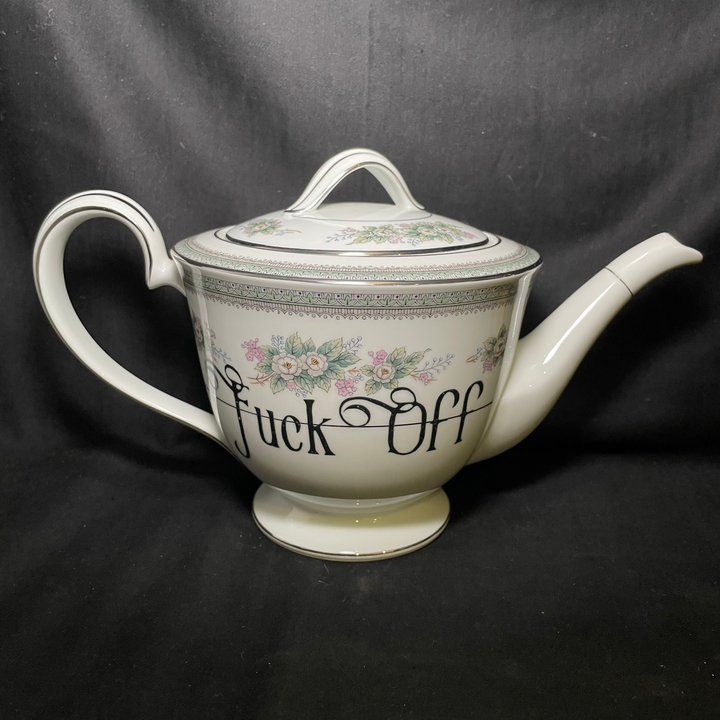« Dégage », Théière / Cafetière, Pichet à cocktail, Cadeau grossier vintage recyclé