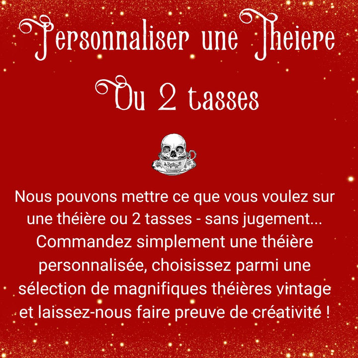 Théière personnalisée, cadeau unique sur mesure pour un anniversaire (ami)