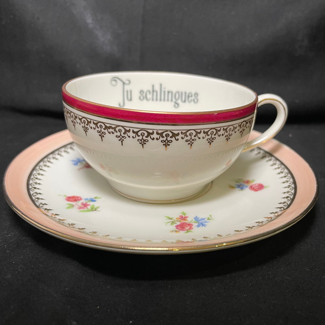 Vulgar Tea Cup,Tu Schlingues,Insult Obscenity Profanity Funny Gift,lgbtq