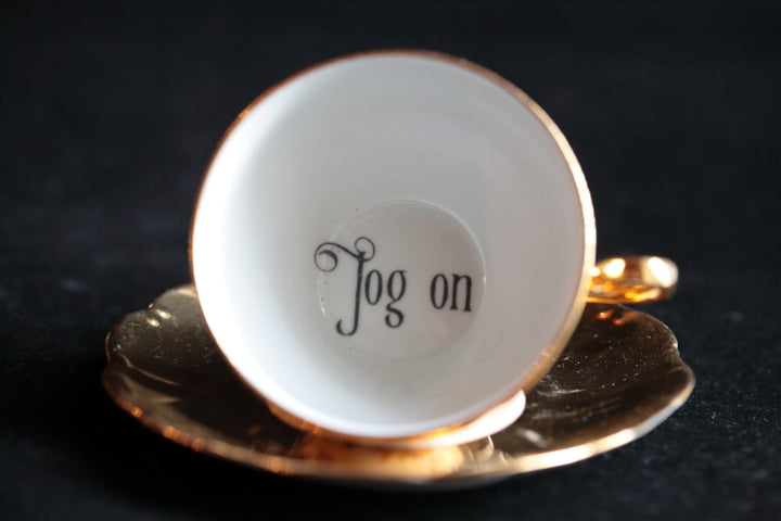 Funny Cup,Jog On,Vintage Upcycled Swear,break-up gift - lgbtq - thank you,next