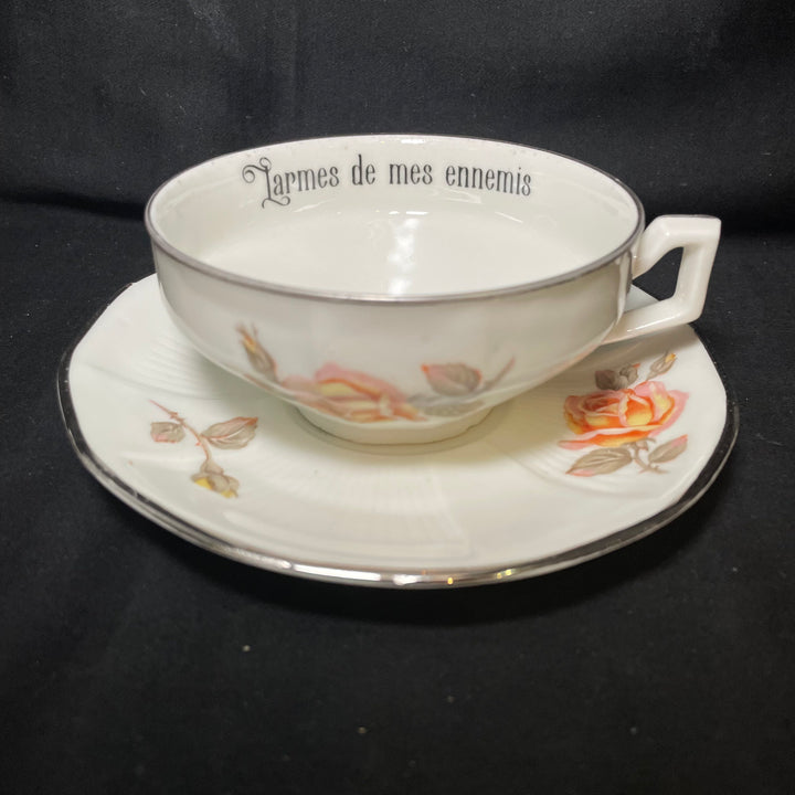 Larmes de mes ennemis, porcelaine recyclée vintage amusante, cadeau vulgaire unique
