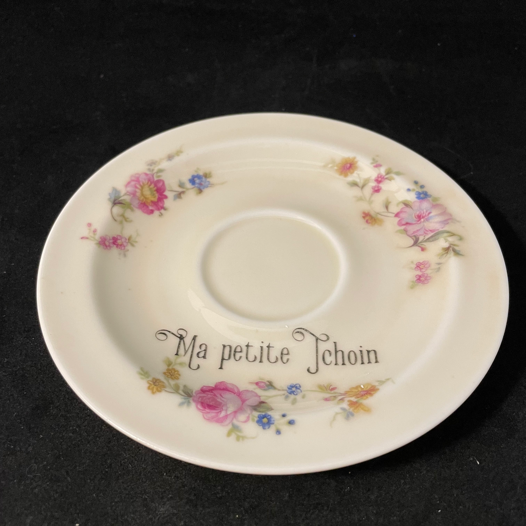 Bougeoir, Ma petite tchoin, Porcelaine drôle, Porcelaine vintage, Insulte grossière