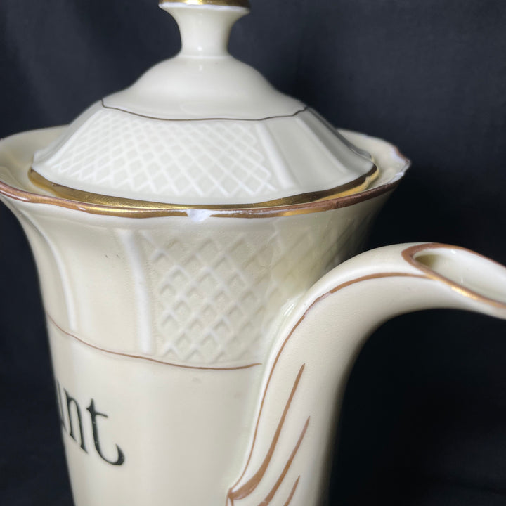 Funny Tea Pot, Cunt, Vintage French Tea Party,Upcycled Gift,lgbtq,bridal, gift