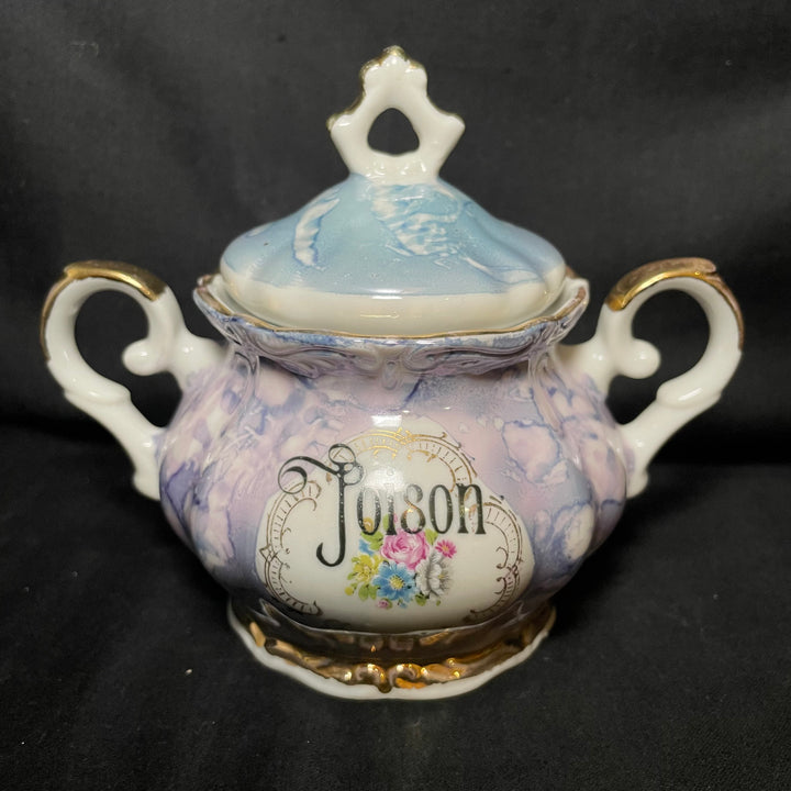 Sugar Pot,Poison,Unique Funny Upcycled Vintage Stash, Apothecary rude gift