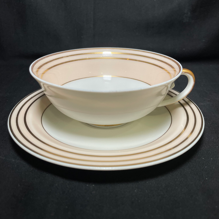 Service à thé / café "Va te faire foutre", Cadeau drôle et unique en porcelaine française vintage recyclée