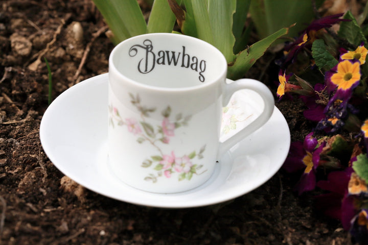Funny Espresso Cup,Bawbag, Scottish Vintage Rude Unique Gift,Birthday hen party