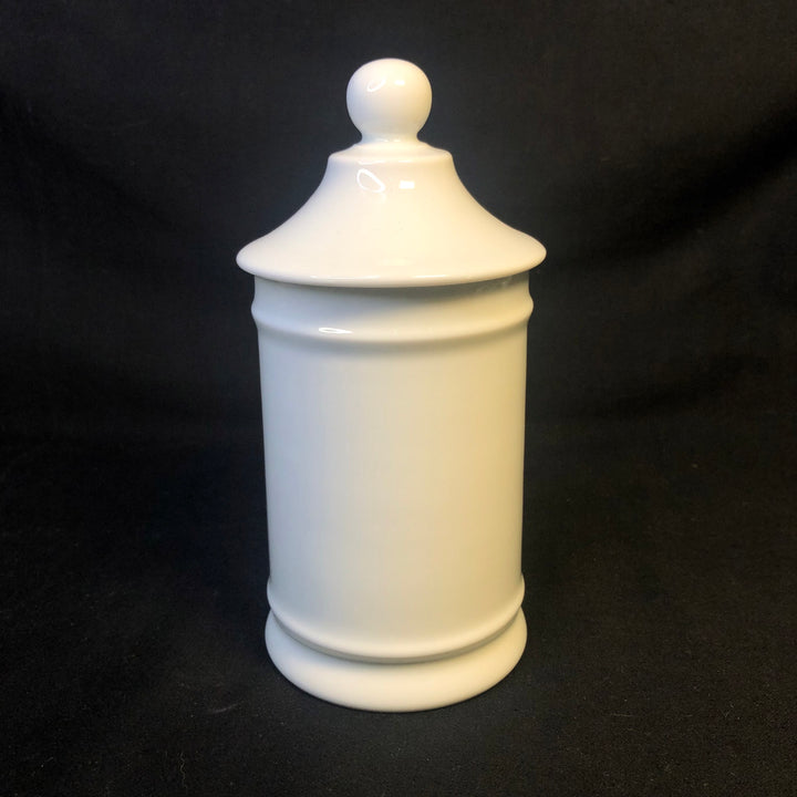 Fucks to give, vintage apothecary pharmacy jar, funny upcycled Limoges porcelai