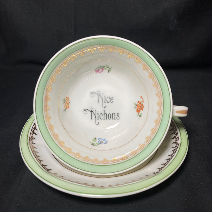 Vulgar Tea Cup, Nice Nichons, Insult Obscenity Profanity Funny Gift, lgbt