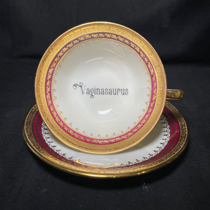 copy of Insult Teacups, Vaginasaurus, Funny Rude Insult tasse jurons gift