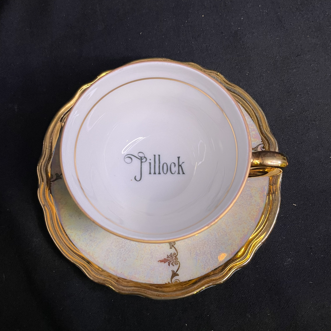 Pillock, vulgar funny upcycled vintage unique French porcelain gift