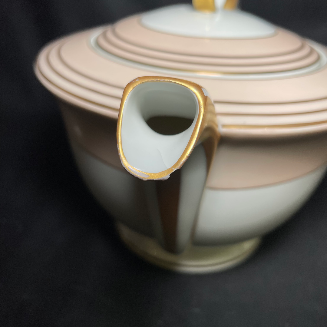 Service à thé / café "Va te faire foutre", Cadeau drôle et unique en porcelaine française vintage recyclée
