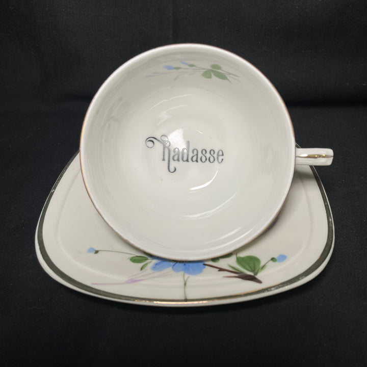 Radasse, tasse jurons,Upcycled Unique Vintage Espresso Durrant Dove
