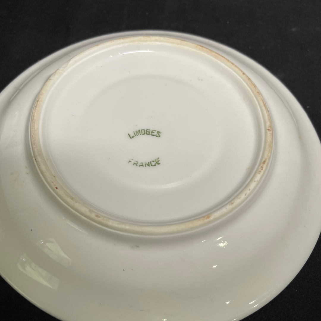 Bordille vulgar funny upcycled vintage unique porcelain cup and saucer
