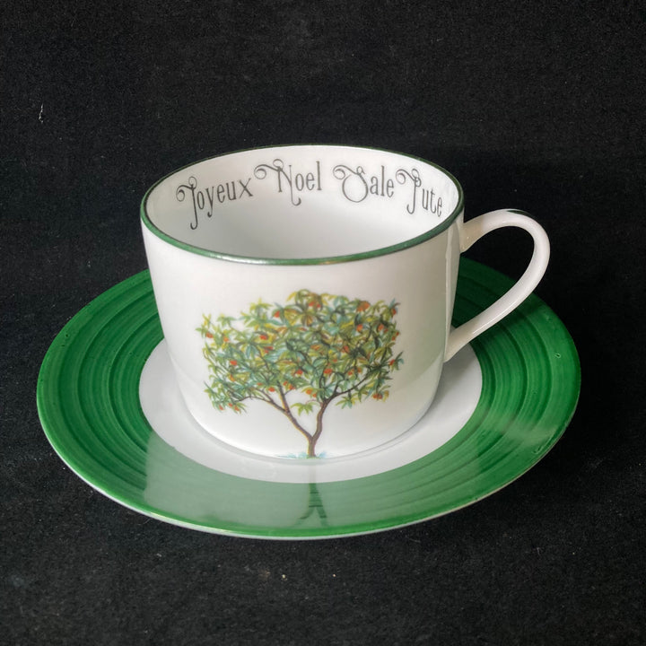 Fils de pute, tasse à expresso, cadeau en porcelaine française vintage recyclée