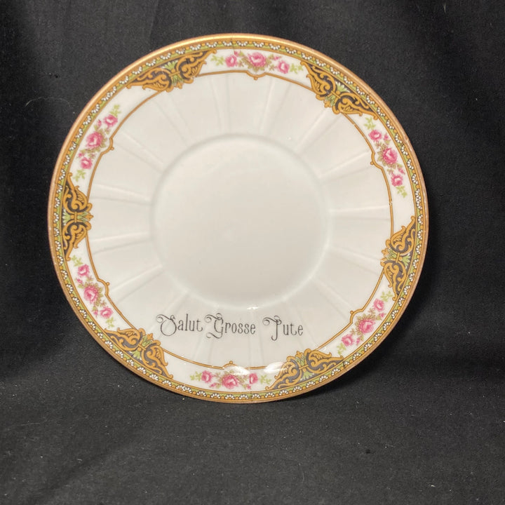 Candle Holder, Salut Grosse Pute, Funny China,Vintage Porcelain,Insult Rude