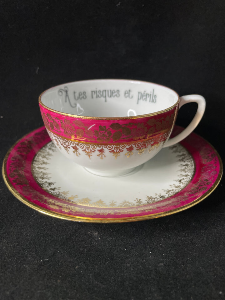 Féministe de merde, cadeau amusant et unique en porcelaine française recyclée