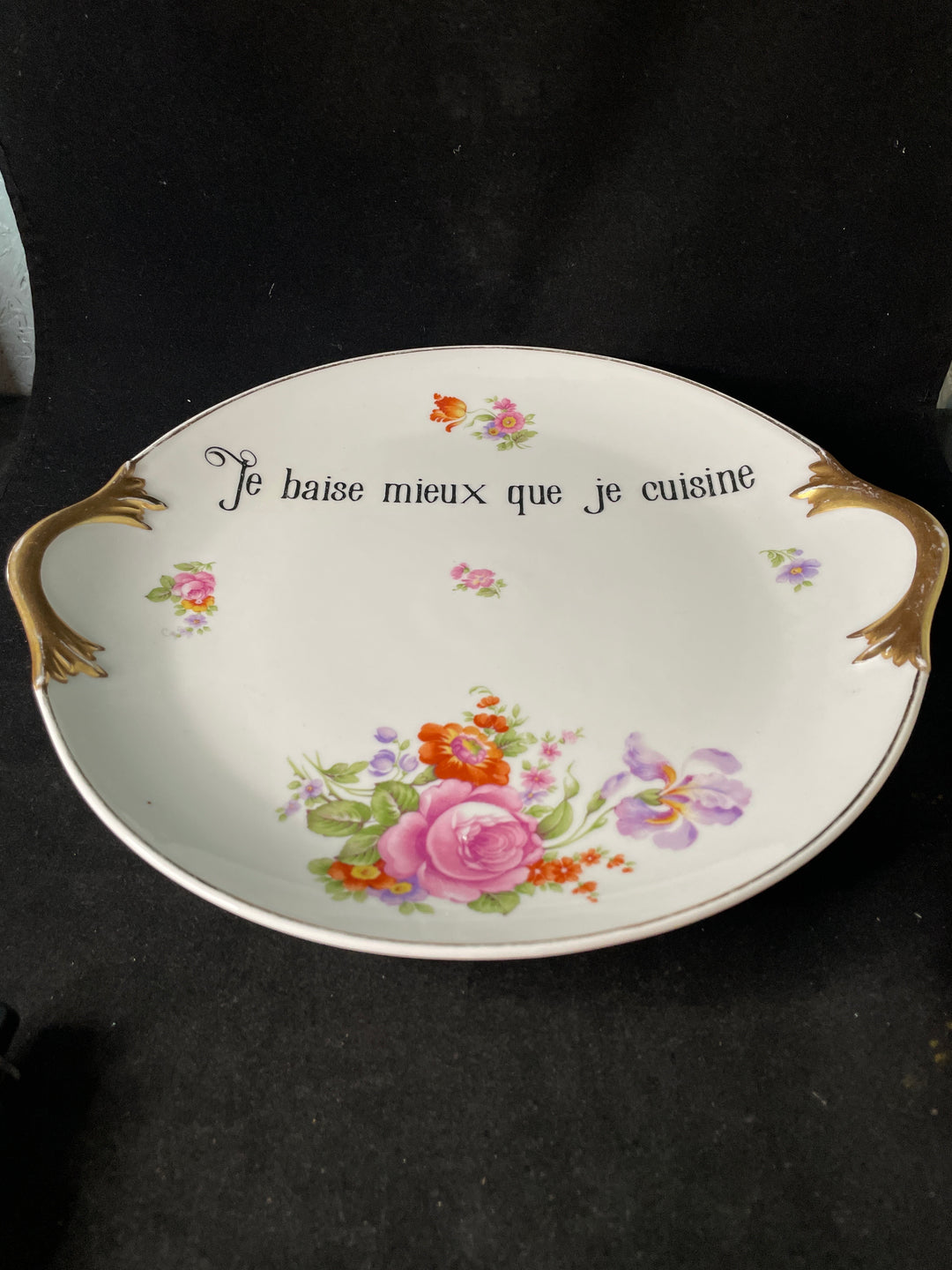 Je baise mieux que je cuisine, Décoration murale unique, Kitsch, Français vintage