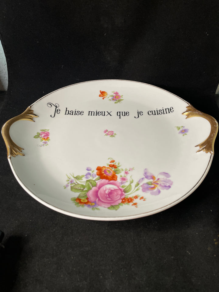 Je baise mieux que je cuisine, Décoration murale unique, Kitsch, Français vintage