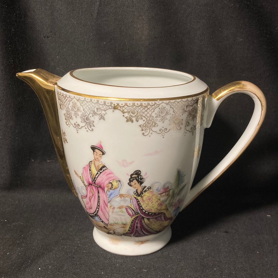 Service à café "Eau de pute", cadeau original et rigolo en porcelaine vintage française recyclée
