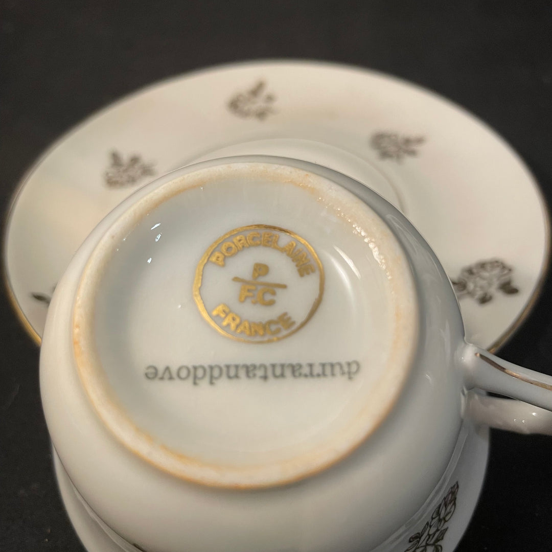 Service à café « Pute », cadeau original et amusant en porcelaine française vintage recyclée
