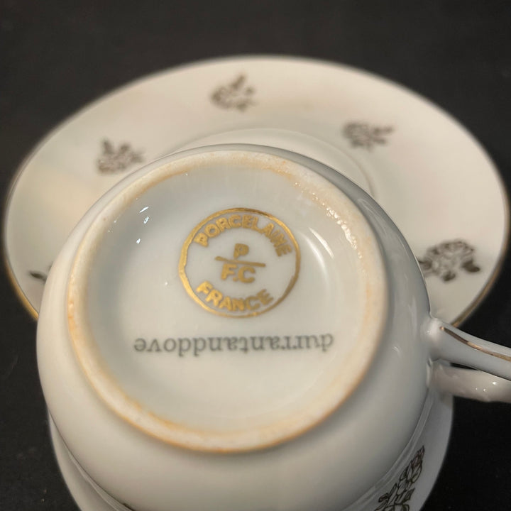 Service à café « Pute », cadeau original et amusant en porcelaine française vintage recyclée