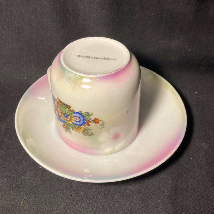 Tete de bite, Vulgar espresso cup, funny upcycled tasse jurons, vintage gift