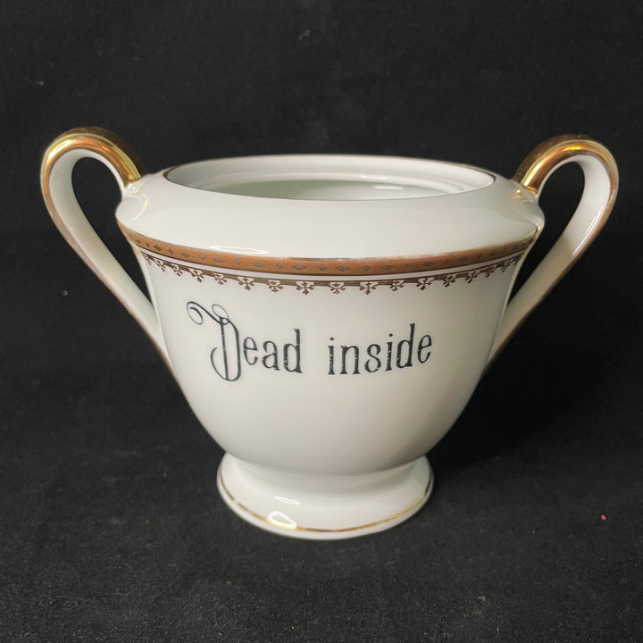 Servir la Chatte, drôle pichet en porcelaine vintage recyclé Durrant Dove