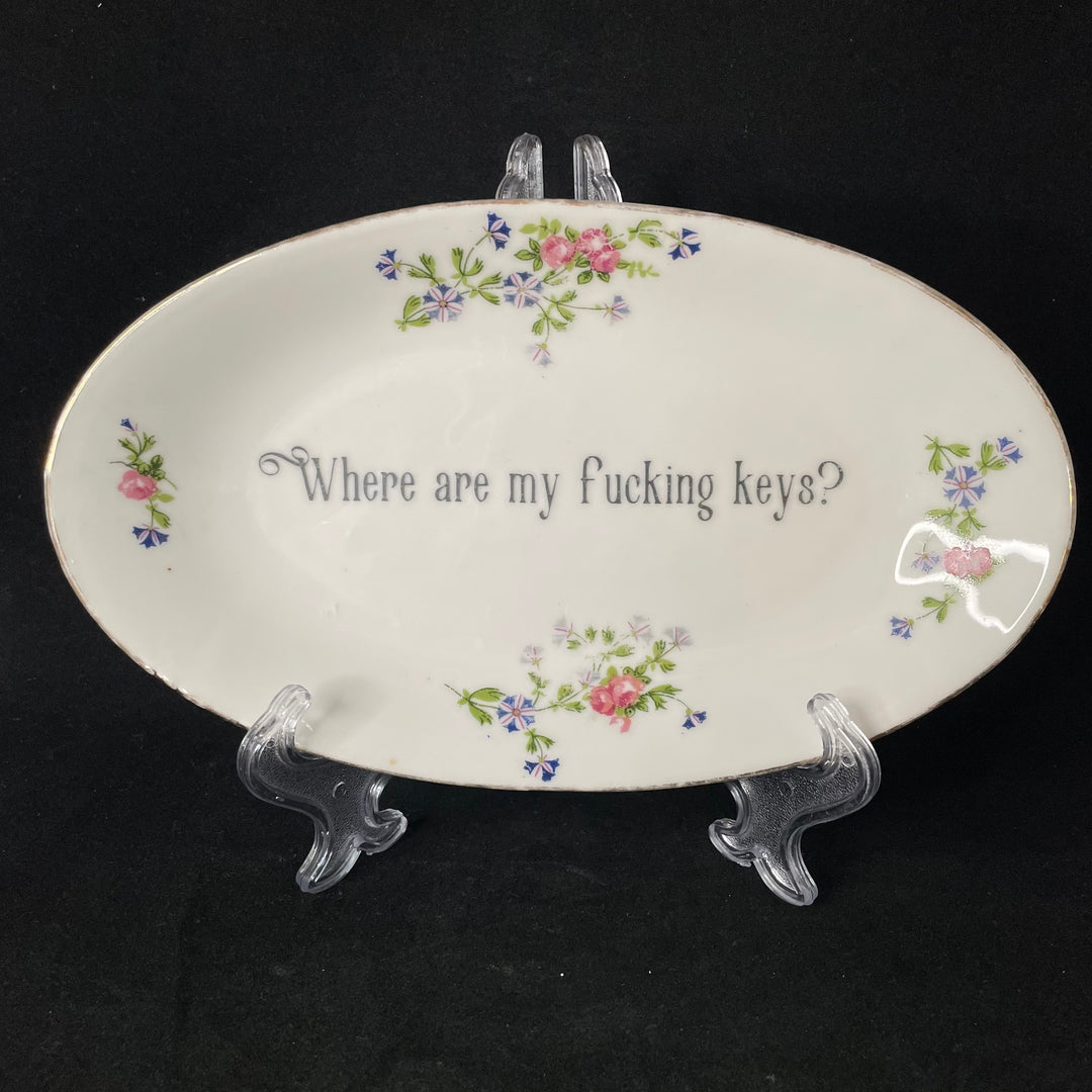 Plateau à clés amusant, Où sont mes putains de clés ? Cadeau de mariage ou de pendaison de crémaillère unique