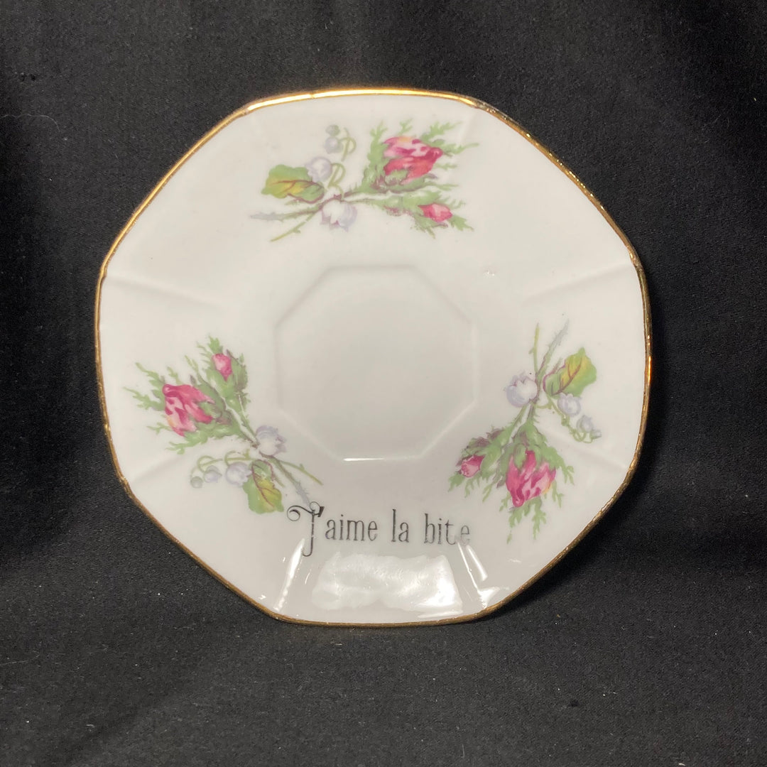 Bougeoir, Viva la vulva, Porcelaine drôle, Porcelaine vintage, Insulte grossière