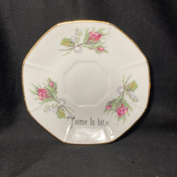 Bougeoir, Viva la vulva, Porcelaine drôle, Porcelaine vintage, Insulte grossière